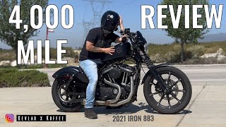 2021 Harley Davidson Iron 883 4000 Mile Review [upl. by Ogir]