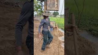 wow excavator piling drop hammer good idea shorts short youtubeshorts excavator [upl. by Ddej]