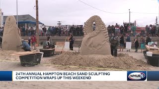 24th annual Hampton Beach Master Sand Sculpting Classic draws thousands of admirers [upl. by Leik546]