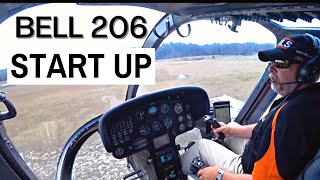 BELL B206 START UP [upl. by Shifra]