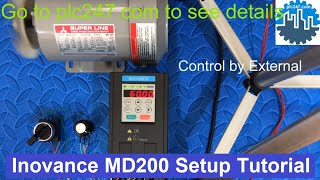 Tutorial Inovance MS200 VFD Setting [upl. by Nahsrad]