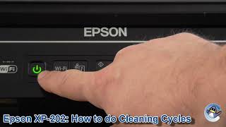 Epson Expression Home XP202 How to do Printhead Cleaning Cycles and Improve Print Quality [upl. by Rodolfo]