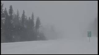 Whiteout conditions on southern Oregon highways [upl. by Aikan]