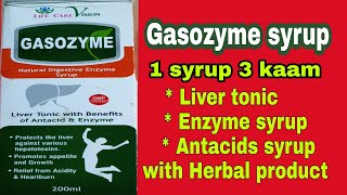 3 in 1 syrup with benefits of Liver tonicEnzyme and Antacid Gasozyme syrup review [upl. by Ynafetse]