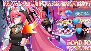 HOW MUCH 💎DIAMONDS FOR ALL ASPIRANTS SKINS IN ASPIRANTS UNITE GACHA DRAWS EVENT 2024  MLBB [upl. by Gnav304]