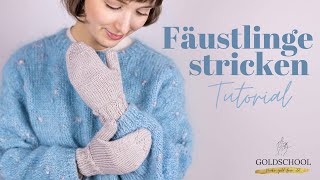 FÄUSTLINGE stricken  Tutorial für Anfängerinnen 🧶 [upl. by Sileas66]