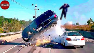 45 Crazy Moments Car Crashes Caught On Camera  Idiots In Cars Got Instant Karma [upl. by Ashwin]