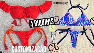 DIY 4 IDEIAS DE CUSTOMIZAÇÃO DE BIQUÍNIS  FAÇA VOCÊ MESMA  CUSTOMIZATION BIQUINIS E LOOKS SHEIN [upl. by Rehpotsirh]