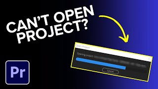 Premiere Pro Not Opening Project Here’s How to Fix It [upl. by Sonnnie]