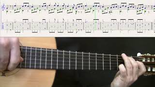 Romanza Francesco Molino Tutorial guitarra partitura y TAB [upl. by Gorrono]