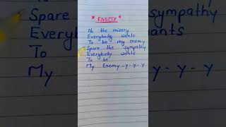 Enemy Song Lyrics youtubeshort lyrics lyricvideo [upl. by Jaan]