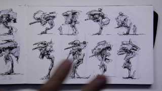 Darren Quach mech sketchbook [upl. by Reid]