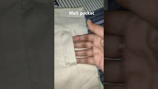 Sewing tips and tricks  welt pocket sewing stitchingtips shorts viralvideo [upl. by Luas]