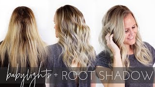 How to Babylight and Root Shadow Hair  Ash Blonde Technique including formulas [upl. by Anahpos]