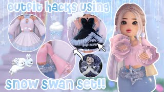 Snow Swan Set Outfit Hacks Roblox Royale High  LauraRBLX [upl. by Armstrong]