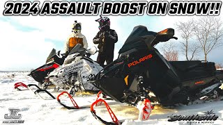 2024 POLARIS ASSAULT BOOST FIRST RIDE WHAT DO I THINK ABOUT THIS CROSSOVER SLED [upl. by Babbette627]