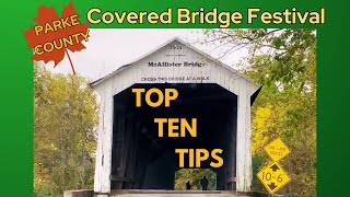 Top Ten Tips for Parke County Covered Bridge Festival [upl. by Jabin649]