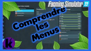 Fs22 Guide débutant Débuter et comprendre les menus bien commencer farming simulator 2022 [upl. by Mellette941]