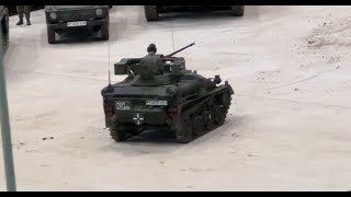 German Wiesel MK20 at 116 driving and shooting an smoke bundeswehr tank army rc [upl. by Anitnas]