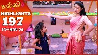 Malli Serial  EP 197 Highlights  13th Nov 2024  Nikitha  Vijay  Saregama TV Shows Tamil [upl. by Lillis]