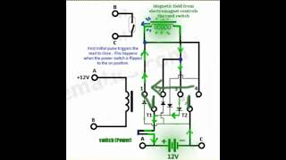 Double Pole Double Throw Flyback Relay Configuration Explanation [upl. by Iva]