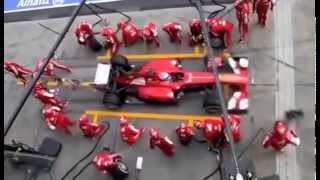 F1 Pit Stops 1950 vs 2013 Quick Changeover  SMED [upl. by Llebpmac]