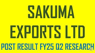 SAKUMA EXPORTS LTD SHARE  LATEST NEWS ON SAKUMA EXPORTS LTD  NEWS ON SAKUMA EXPORTS LTD TODAY [upl. by Funk]