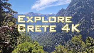 Exploring Crete Stunning Beaches amp Mountains 4K [upl. by Wrdna578]