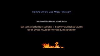 Windows 10 über Systemwiederherstellungspunkte zurücksetzen [upl. by Guillema933]