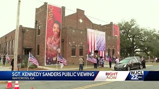 Sgt Kennedy Sanders of Waycross honored with public visitation Friday [upl. by Lomax]