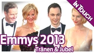 Emmys 2013 Tränen amp Jubel  aber keine Skandale [upl. by Ellinnet909]