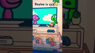 Baylee is sick 🤍🤕 fypシ゚viral tocaboca [upl. by Esinek]