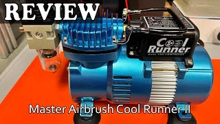 Review Master Airbrush Cool Runner II Dual Fan Air Compressor [upl. by Araed]