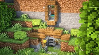 MINECRAFT COMO CONSTRUIR UMA CASA NA CAVERNA 😄👍🏼 [upl. by Gnep]