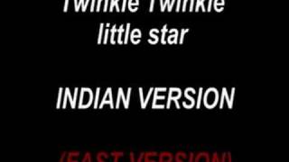 Twinkle twinkle little star indian version FAST VERSION [upl. by Aniroz]