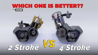 4 Strokes Vs 2 Stroke Engine  WHICH ONE IS BETTER [upl. by Ahsikin]