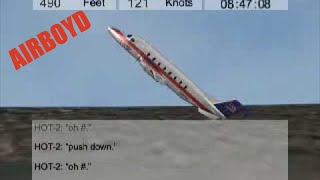 Air Midwest 5481 Beech 1900 Charlotte NTSB Animation [upl. by Inaffets]