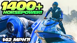 1400HP Turbo Jetski Runs 142MPH in 3 Seconds Fastest Jetski EVER [upl. by Jammin]