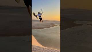 How A Kitesurfer Starts His Perfect Sunset Session 🔥🤙🏻 [upl. by Ripley]