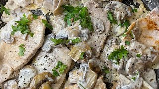 LONZA IN PADELLA CON FUNGHI di Betty e Marco  Ricetta facile e veloce [upl. by Wernher]