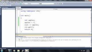 Lesson 3 Variables part 1 Declaring variables Beginning Programming with Visual Studio C 2010 [upl. by Rivera876]