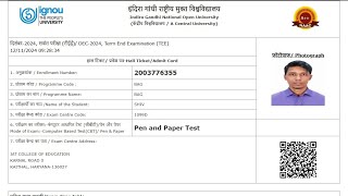 IGNOU Hall Ticket Download 2024 Kaise Kare How To Download IGNOU Admit Card 2024 [upl. by Aikmat]