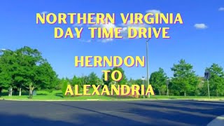 Driving in Northern Virginia USA from Herndon to Alexandria [upl. by Keslie]