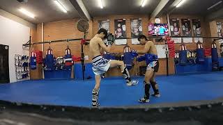 Muay Thai 22 Pads TechniqueampClinching  2024423 HD 1080p [upl. by Lasonde]