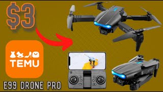 Testing a 3 Drone from TEMU  E99K3 Drone Pro Review [upl. by Airehc687]