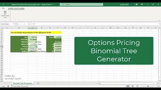 Options Pricing Binomial Tree Generator [upl. by Varhol331]