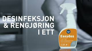 Kiilto Pro EasyDes  Rengjørende desinfeksjon [upl. by Linders]