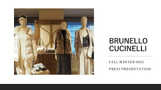 2022 BRUNELLO CUCINELLI  ブルネロ クチネリ FALL WINTER PRESS PRESENTATION（展示会レポート） [upl. by Oiralednac]