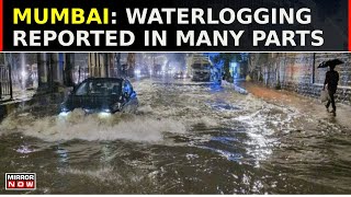 Heavy Rainfall In Mumbai  Local Train Services Hit On Section Linking Thane After Heavy Rain [upl. by Imeaj]