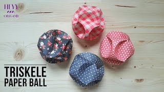 Triskele Paper BallHow to make triskele paper globes [upl. by Barde]